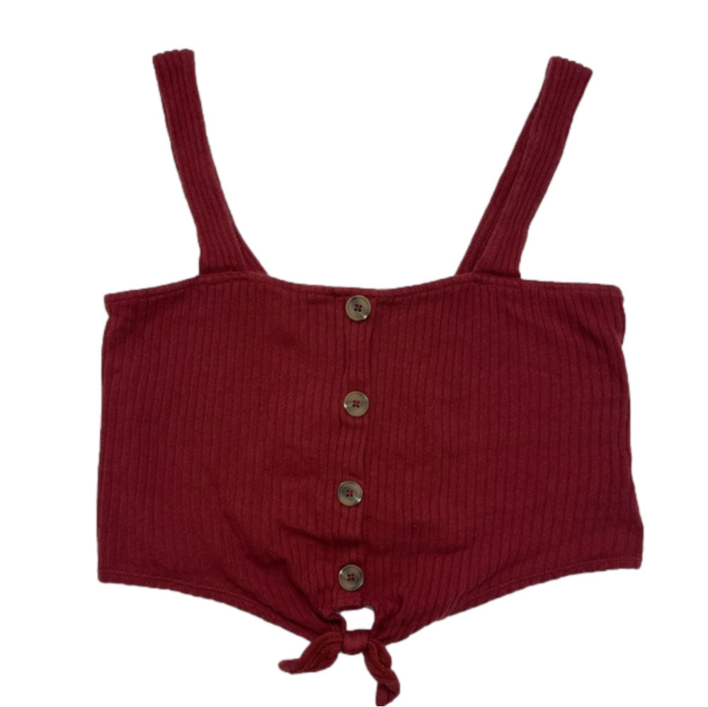 Maroon American Eagle Ultra Cropped Tank Top
